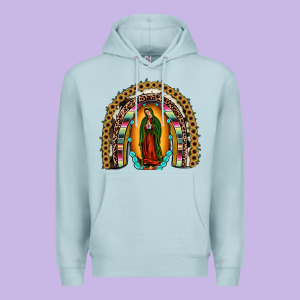 Our Lady Of Guadalupe Rainbow Premium Hoodie Designed By Jahusdesignshop