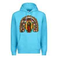Ocean Blue our lady of guadalupe rainbow Premium Hoodie - JahusDesignShop