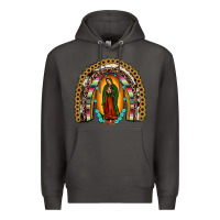 Smoke our lady of guadalupe rainbow Premium Hoodie - JahusDesignShop