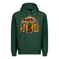 Sports Green our lady of guadalupe rainbow Premium Hoodie - JahusDesignShop