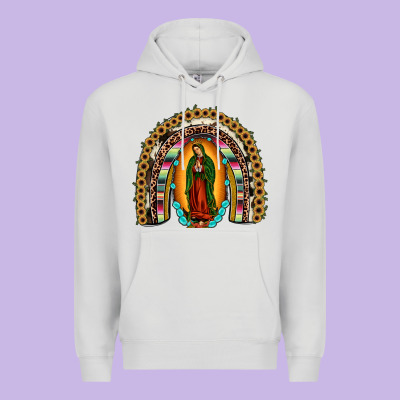 Our Lady Of Guadalupe Rainbow Premium Hoodie Designed By Jahusdesignshop