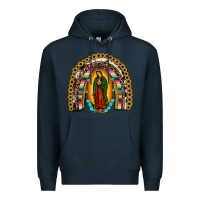Navy our lady of guadalupe rainbow Premium Hoodie - JahusDesignShop