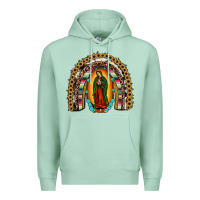 Seafoam our lady of guadalupe rainbow Premium Hoodie - JahusDesignShop