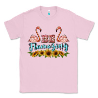 Bubblegum Pink be flamezing flamingo Classic Tee - BarkalooDesign