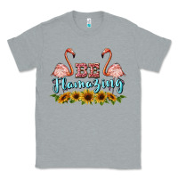 Heather Grey be flamezing flamingo Classic Tee - BarkalooDesign