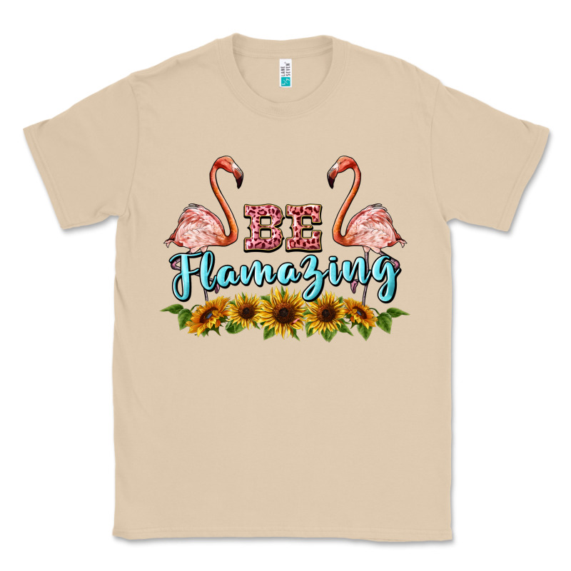 Be Flamezing Flamingo Classic Tee by BarkalooDesign | Teevron