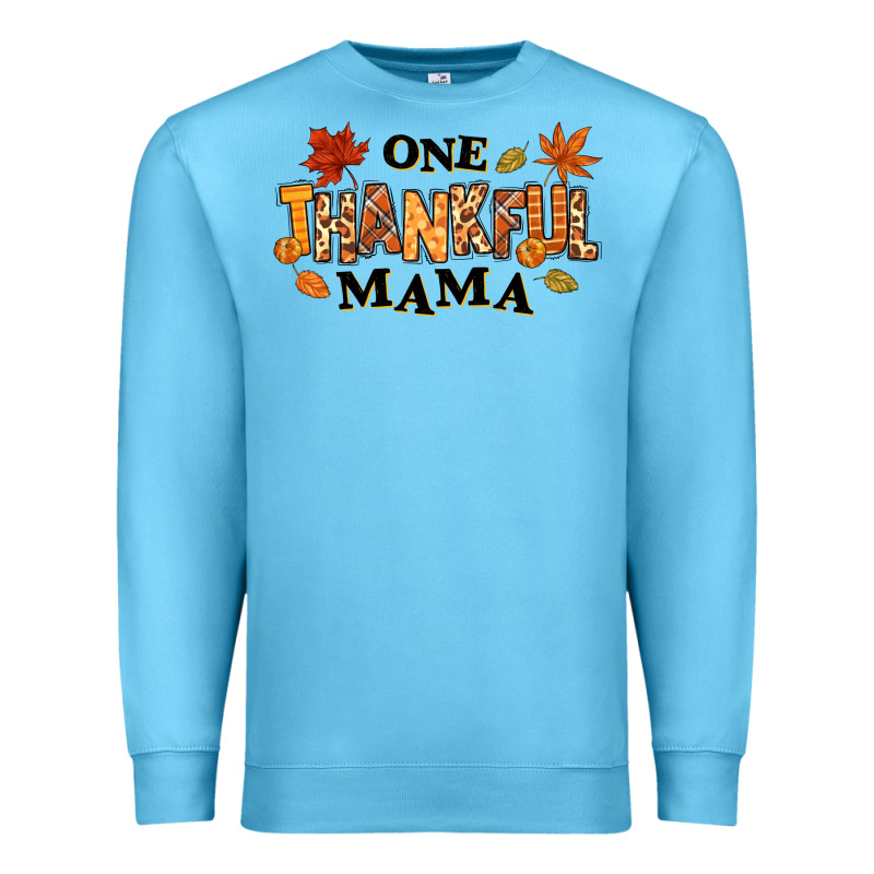 One Thankful Mama Premium Sweatshirt by texasbilliewilder | Teevron