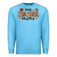 Ocean Blue one thankful mama Premium Sweatshirt - texasbilliewilder