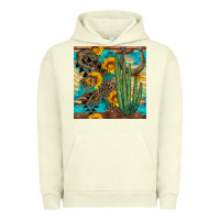 Pigment Pistachio horseshoe and cactus Urban Hoodie - BundleAndBundleShop