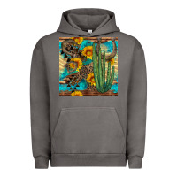 Pigment Tornado horseshoe and cactus Urban Hoodie - BundleAndBundleShop