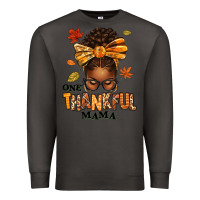 Smoke one thankful mama afro messy bun Premium Sweatshirt - texasbilliewilder