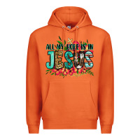 Carrot all my hope is in jesus Premium Hoodie - Jasminsmagicworld