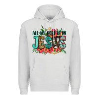 Dove Grey all my hope is in jesus Premium Hoodie - Jasminsmagicworld