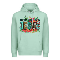 Seafoam all my hope is in jesus Premium Hoodie - Jasminsmagicworld