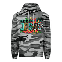 Slate Camo all my hope is in jesus Premium Hoodie - Jasminsmagicworld