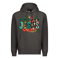 Smoke all my hope is in jesus Premium Hoodie - Jasminsmagicworld