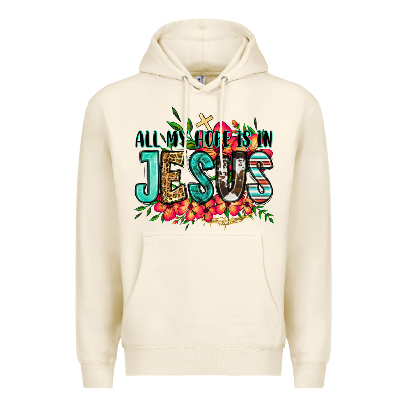 All My Hope Is In Jesus Premium Hoodie by Jasminsmagicworld | Teevron