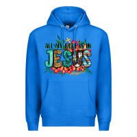 True Royal all my hope is in jesus Premium Hoodie - Jasminsmagicworld
