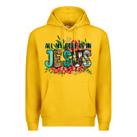 Lemon all my hope is in jesus Premium Hoodie - Jasminsmagicworld
