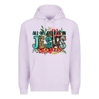 Lilac all my hope is in jesus Premium Hoodie - Jasminsmagicworld