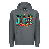 Rock all my hope is in jesus Premium Hoodie - Jasminsmagicworld