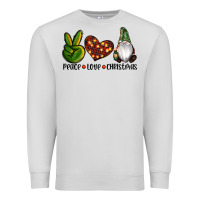 Dove Grey peace love gnomes christmas Premium Sweatshirt - RanaPortraitStore