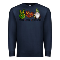 Navy peace love gnomes christmas Premium Sweatshirt - RanaPortraitStore