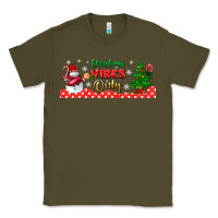 Army Green christmas vibes only libbey glass Classic Tee - BundleAndBundleShop