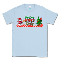 Dusty Blue christmas vibes only libbey glass Classic Tee - BundleAndBundleShop