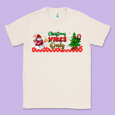 Christmas Vibes Only Libbey Glass Classic Tee Designed By Bundleandbundleshop