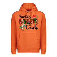 Carrot santa's favorite coach Premium Hoodie - AdoDesignShop