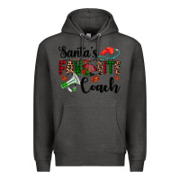 Charcoal Heather santa's favorite coach Premium Hoodie - AdoDesignShop
