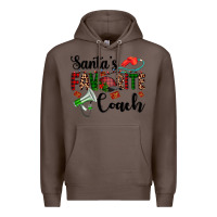 Coffee santa's favorite coach Premium Hoodie - AdoDesignShop