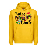 Lemon santa's favorite coach Premium Hoodie - AdoDesignShop