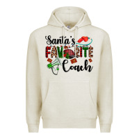 Oatmeal Heather santa's favorite coach Premium Hoodie - AdoDesignShop