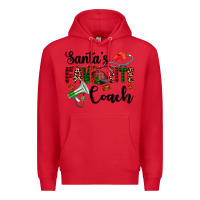 Red santa's favorite coach Premium Hoodie - AdoDesignShop