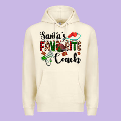 Santa's Favorite Coach Premium Hoodie Designed By Adodesignshop