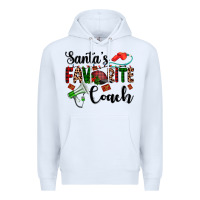 White santa's favorite coach Premium Hoodie - AdoDesignShop