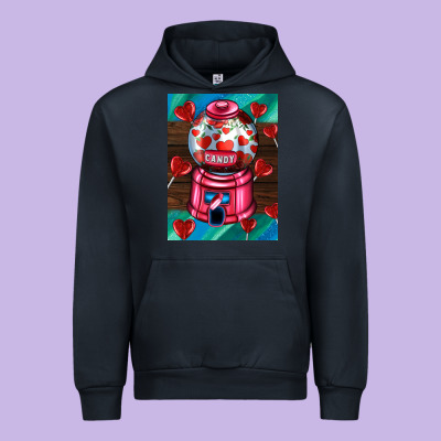 Candy Machine  With Heart Candies  Air Urban Hoodie Designed By Adodesignshop