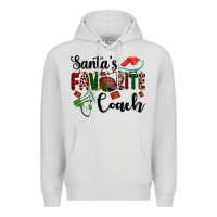 Dove Grey santa's favorite coach Premium Hoodie - AdoDesignShop