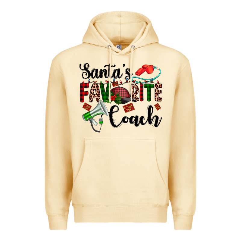 Santa's Favorite Coach Premium Hoodie by AdoDesignShop | Teevron