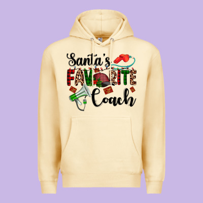 Santa's Favorite Coach Premium Hoodie Designed By Adodesignshop