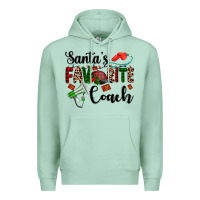 Seafoam santa's favorite coach Premium Hoodie - AdoDesignShop