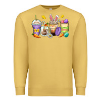 Antique Gold easter day coffee cups Premium Sweatshirt - Zillion Design Studio