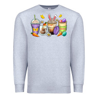 Heather Grey easter day coffee cups Premium Sweatshirt - Zillion Design Studio