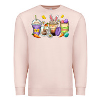 Pale Pink easter day coffee cups Premium Sweatshirt - Zillion Design Studio