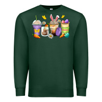 Sports Green easter day coffee cups Premium Sweatshirt - Zillion Design Studio