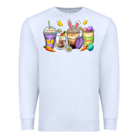 White easter day coffee cups Premium Sweatshirt - Zillion Design Studio