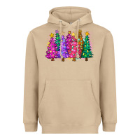 Mushroom christmas trees and lights Heavyweight Hoodie - Zillion Design Studio