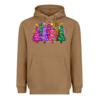 Toasted Coconut christmas trees and lights Heavyweight Hoodie - Zillion Design Studio